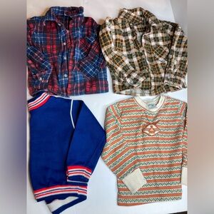 Vintage Boy’s size 4 4t long sleeve shirts bundle set lot